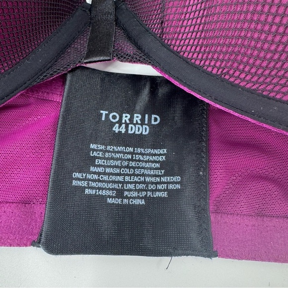 Torrid Purple Bra with Black Accents - Picture 4 of 6
